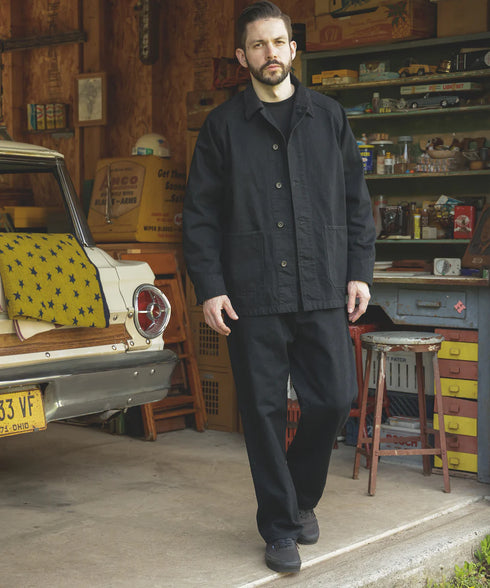 MR.OLIVE / RINSE WASH 12oz CRUNCH DEINIM / WIDE TAPERED BELTED JEANS / ミスターオリーブ リンスウォッシュ 12オンス クランチデニム / ワイドテーパード ベルト付きジーンズ